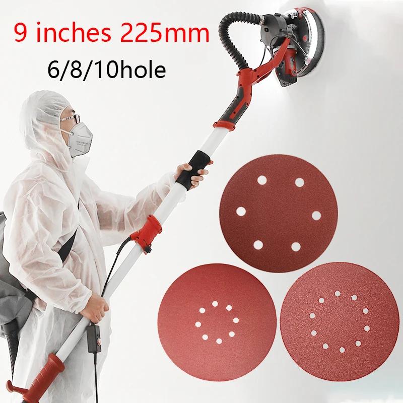    ݼ  ũ   ÷, 225mm, 6, 8, 10 Ȧ, 40-60-80-100-120-2000Grit, 9 ġ  